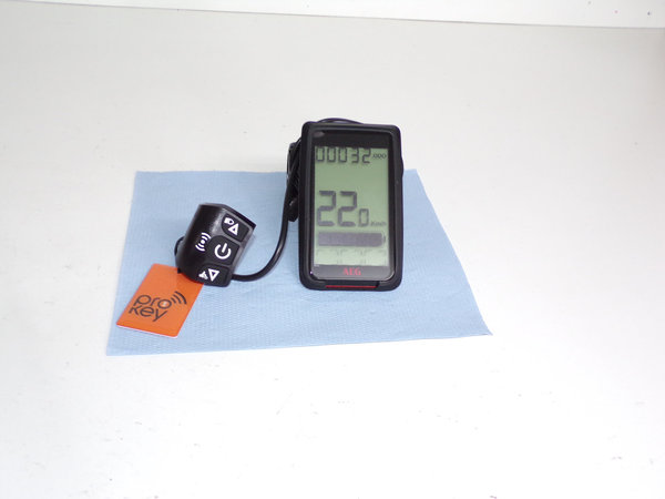 36V E-Bike AEG LCD Display + KeyCard, 5 Pin, Art. 337120-01, neu