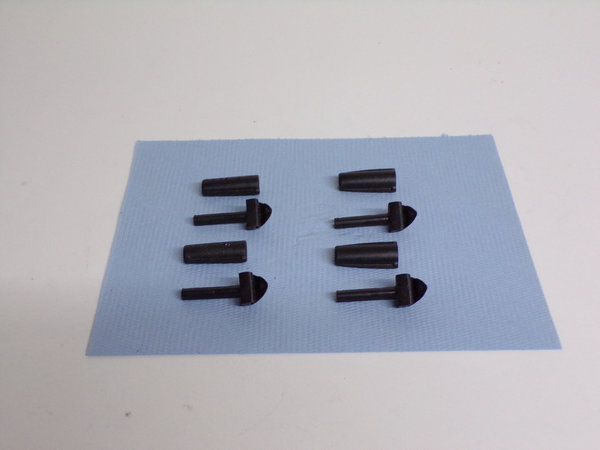 4 Paar Hebie Schutzblech Halter Schutzblech Clips Befestigung Kunststoff schwarz, gebr.